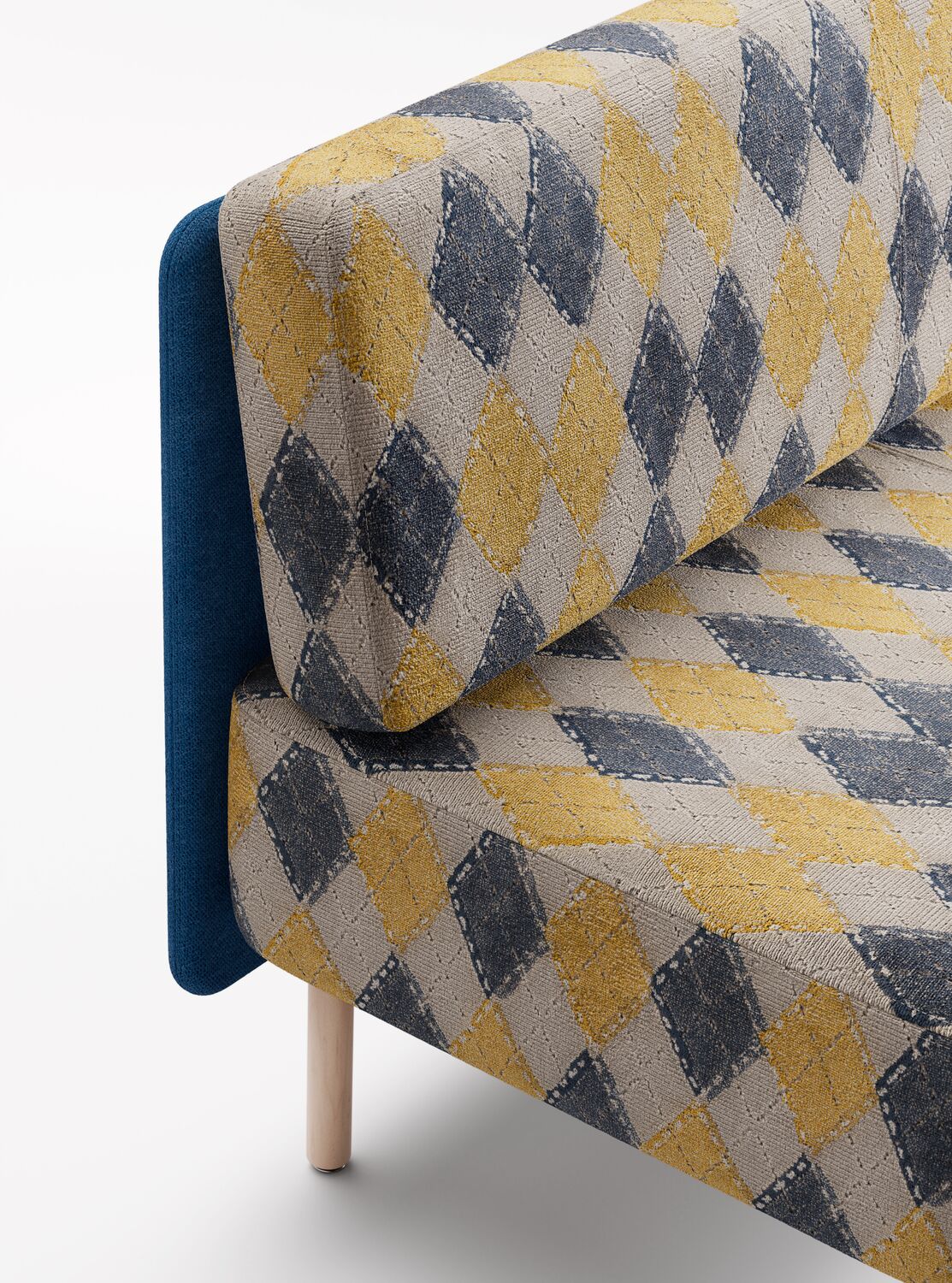 Oblique Argyle - Golden Slate - 4131 - 06 Product Image