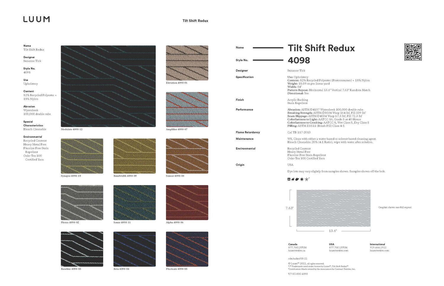 Tilt Shift Redux - Beta - 4098 - 04 - Half Yard Sample Card