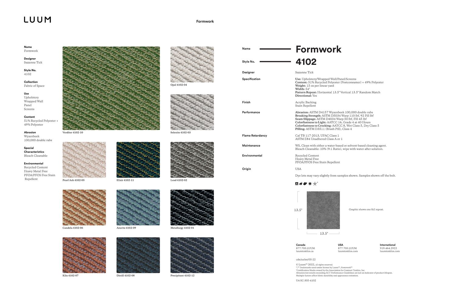 Formwork - Metallurgy - 4102 - 01 Sample Card