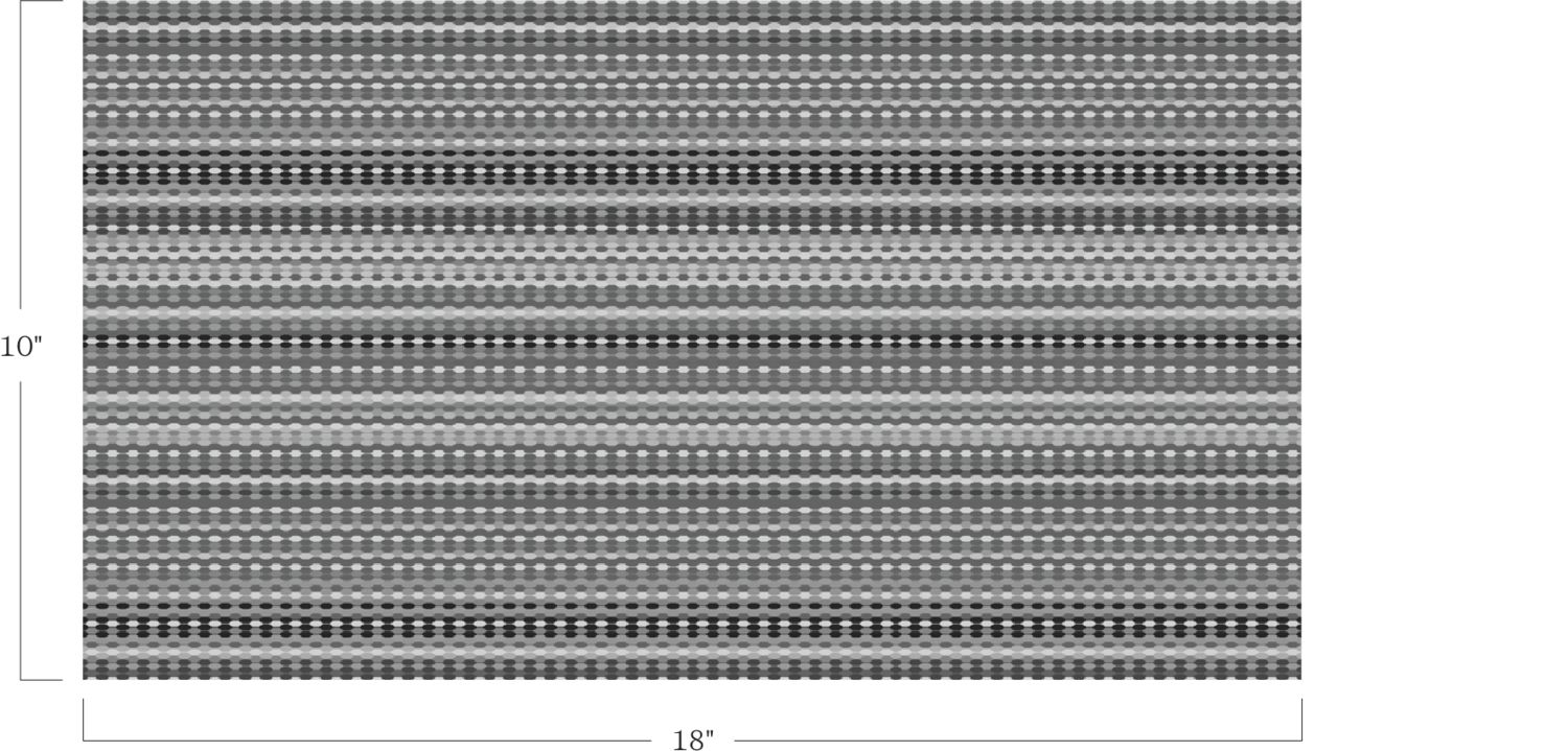 Beaded Stripe - Crystal - 4018 - 02 - Half Yard Pattern Repeat Image